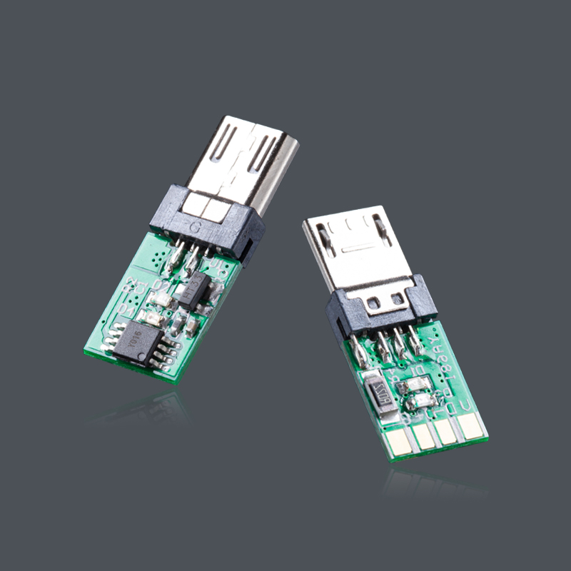 MICRO USB 帶燈公頭