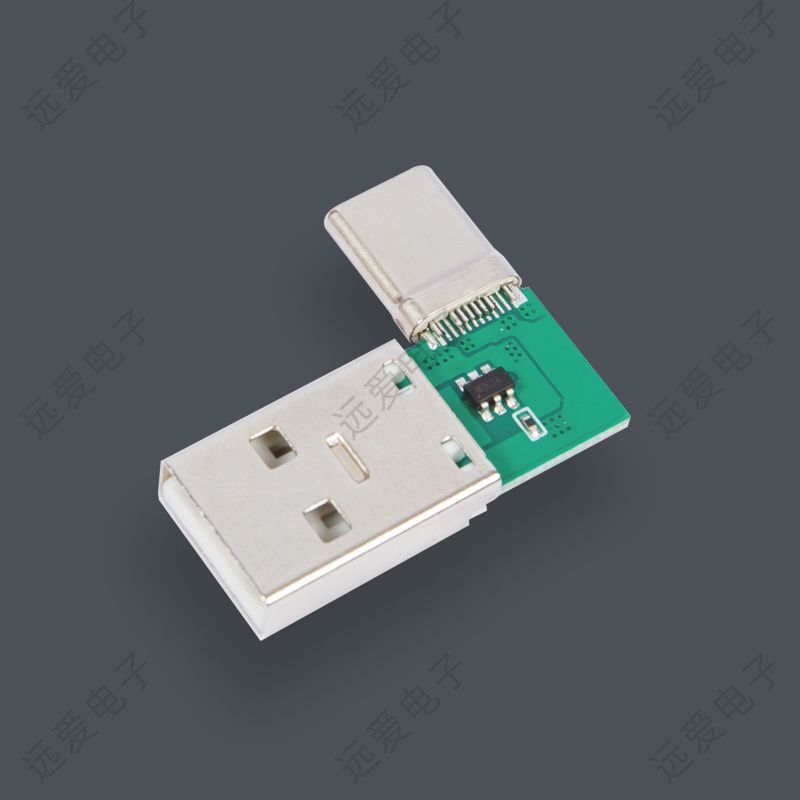 USB 5P A公+TYPE-C16IN公頭四合一